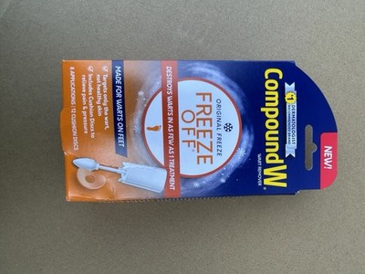 Compound W Freeze Off Wart Remover 8 applications 12 Cushion Discs EXP 3/17/2027