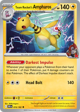 Team Rocket's Ampharos 074/182 Uncommon Destined Rivals | READ DESCRIPTION