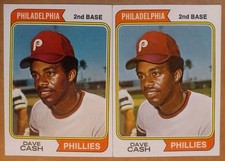 1974 TOPPS #198 PHILADELPHIA PHILLIES DAVE CASH [2] NM 03712