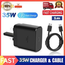 35W! Super Fast Charger Adapter Plug & Cable For Samsung Galaxy S22 S23 S24 S25+