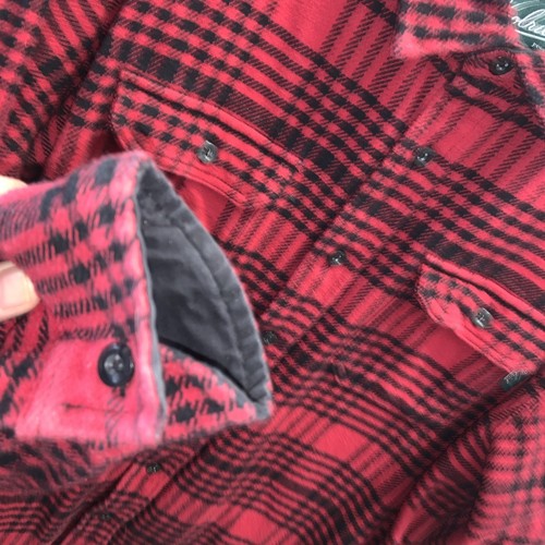 Woolrich Flannel Mens XL Buffalo Plaid Red Shirt Jacket Pockets Shacket - Picture 2 of 8