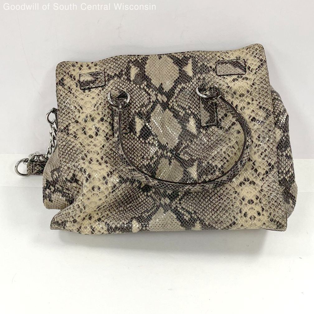 Michael Kors Hamilton Python-Embossed Leather Sho… - image 2