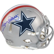 Tony Dorsett Autographed/Signed Dallas Cowboys 1976 TB Mini Helmet Beckett 51264