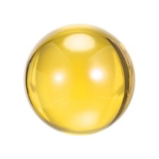 Yellow Acrylic Contact Juggling Ball 2-3/4 inch 70mm with Ball Bag