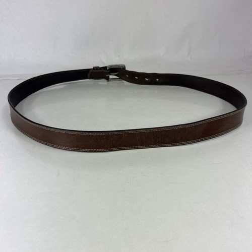 Timberland Pro Brown Genuine Full Grain Leather Work Belt - Men's Size 48 - Picture 4 of 11