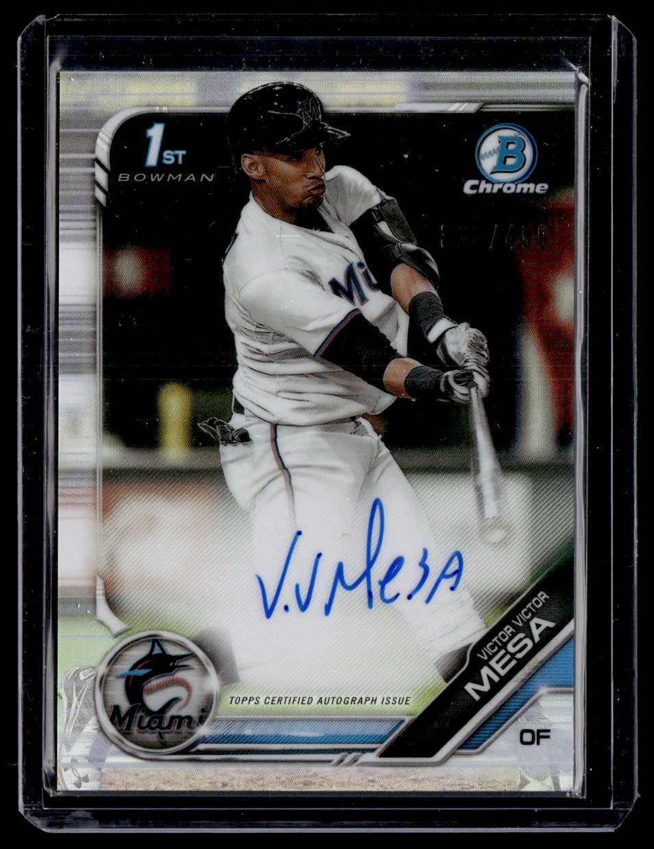 2019 Bowman Chrome 1st Refractor Auto Victor Victor Mesa 398/499 #CPA-VVM