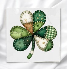 Patchwork Shamrock Fabric Panel for Quilting Sewing Crafting PSSPD