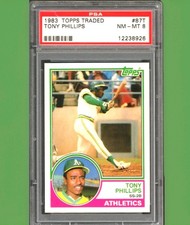 1983 Topps Traded - Tony Phillips (RC) #87T PSA 8