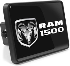 , Compatible with - RAM 1500 Logo UV Graphic Black Metal Face-Plate on ABS Plast
