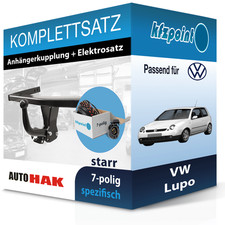 Für VW Lupo 09.1998-07.2005 AUTO HAK Anhängerkupplung starr + 7polig E-Satz