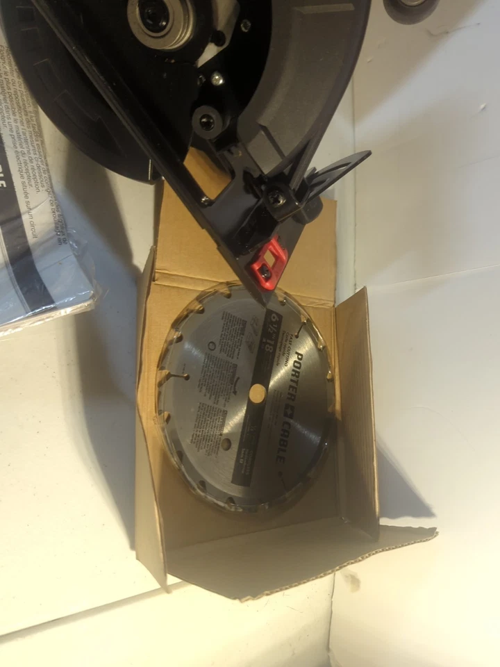Sierra Circular Cable Porter 18v Herramienta Inalámbrica + Cargador PC186CS PROBADO Foto 3 de 4