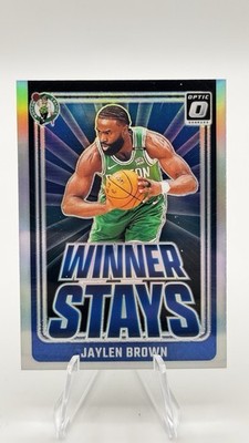 2024-25 Panini Donruss Optic - Winner Stays Jaylen Brown #7 Silver