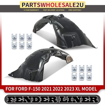 2Pcs Front Inner Fender Liners Splash Shield for Ford F-150 2021-2022 2023 XL