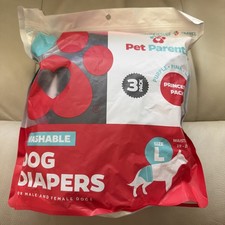 Washable Dog Diapers 3pk Large Adjustable Reusable Female Dog Princess Pack