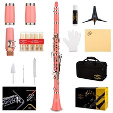 GLY-CLAPK Professional Ebonite Bb Clarinet with 10