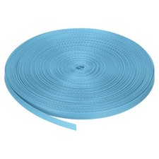 Flat Nylon Webbing Strap 3/8 Inch 50 Yards Lake Blue for Backpack