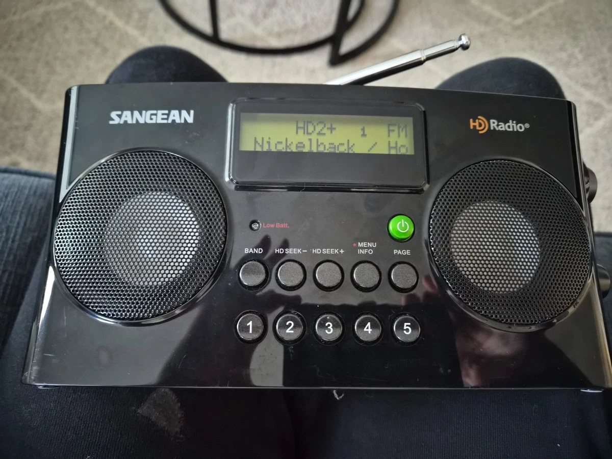 Radio numérique portable AM FM tuner DSP réveil double écran LCD