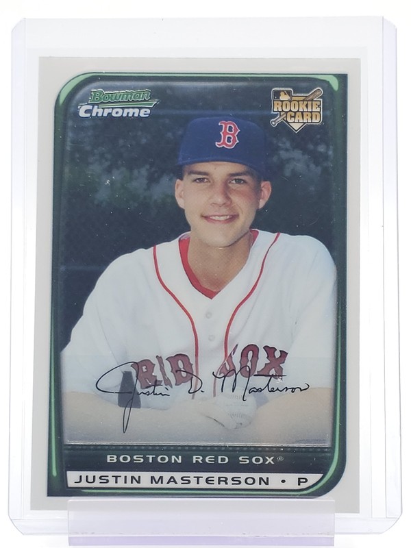 JUSTIN MASTERSON 2008 BOWMAN CHROME BASEBALL ROOKIE #210 RED SOX Q7183
