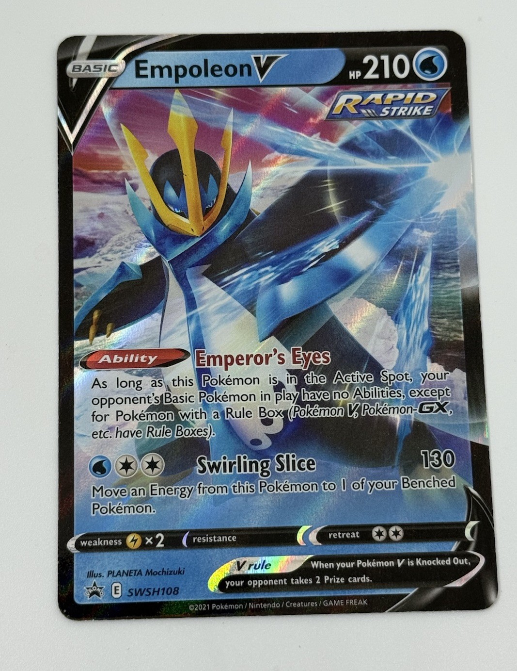 Empoleon V Black Star Promo - SWSH108 - Sword & Shield Pokemon 2021