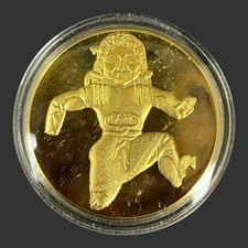 Vtg Art Treasures of Ancient Greece-Medusa Gold Plated Bronze Medal