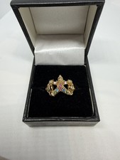 Rare Clown ring 9CT 375 gold size  T   2.5 gram