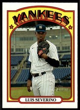 2021 Topps Heritage Luis Severino New York Yankees #383