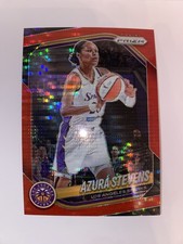 Azura Stevens 2025 Panini Prizm WNBA #64 Red Pulsar Prizm /299 Sparks