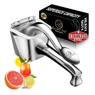Stainless Steel Lemon Squeezer, Heavy-Duty Orange Juicer, Durable Hand Press ...