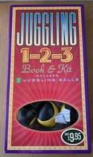 Juggling 1-2-3 Kit With Three Soft Balls and Instruction Book - BRAND NEW SEALED