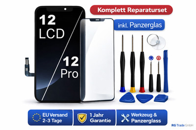 Display für iPhone 12 / 12 Pro LCD Bildschrim Touchscreen Retina Reparatur Set