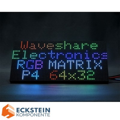WaveShare RGB Full-Color LED Matrix Panel 64x32 Pixels 4mm Pitch
