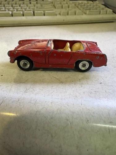 Vintage Dinky Toys Austin Healey Sprite Diecast Car Red Meccano England 112