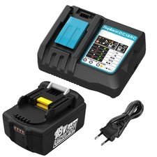 XNJTG 5,5Ah 18V Batteria per Makita 18V con Caricabatterie DC18RC per Makita