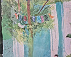 JUDY SCHROEDER, Moorea, French Polynesia, Papetoai Church, Watercolor / Collage — photo 5