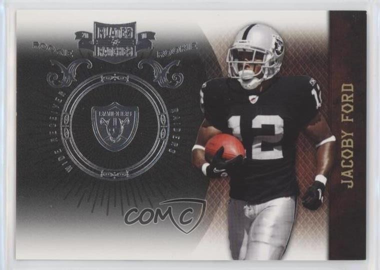 2010 Panini Plates & Patches Infinity Silver /100 Jacoby Ford #141 Rookie RC 1m8