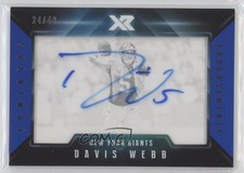 2017 Panini XR Luminous Endorsements Blue 24/49 Davis Webb #LE-DWB Auto 0ja2
