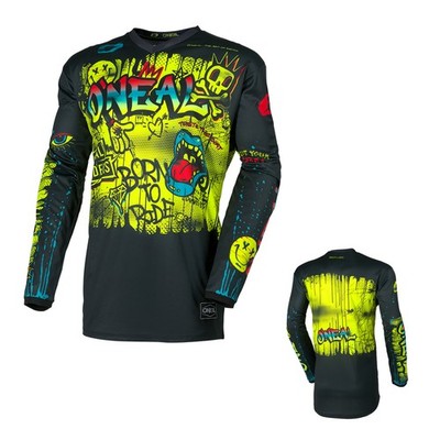 O'Neal Element Kinder Jersey Rancid schwarz neon Kids Youth Trikot MX DH MTB BMX