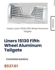 15130 Huskey Aluminum Locking 5th Wheel Tailgate In Good Working Condition Ford 15130 Huskey Aluminum Locking 5th Wheel Tailgate In Good Working Condition Ford