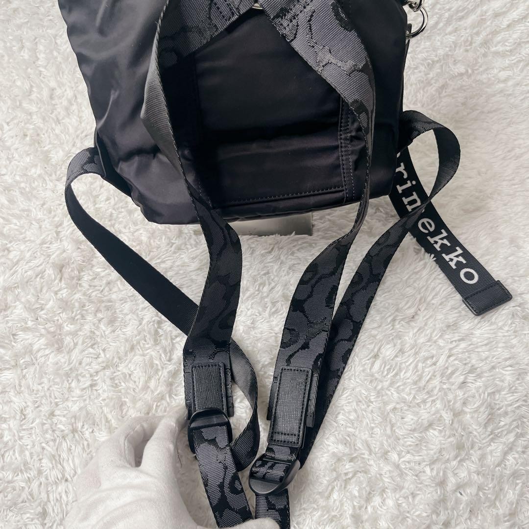 Marimekko Everything S Solid Backpack Black Used - image 4