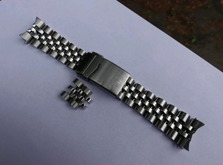 Pulsera MiLTAT 22mm Angus J Sólida Eslabón de Tornillo Acero Inoxidable para Seiko SKX007