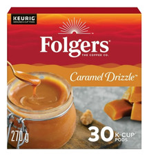 Folgers Caramel Drizzle K-Cup Coffee Pods 30 Count, 270g