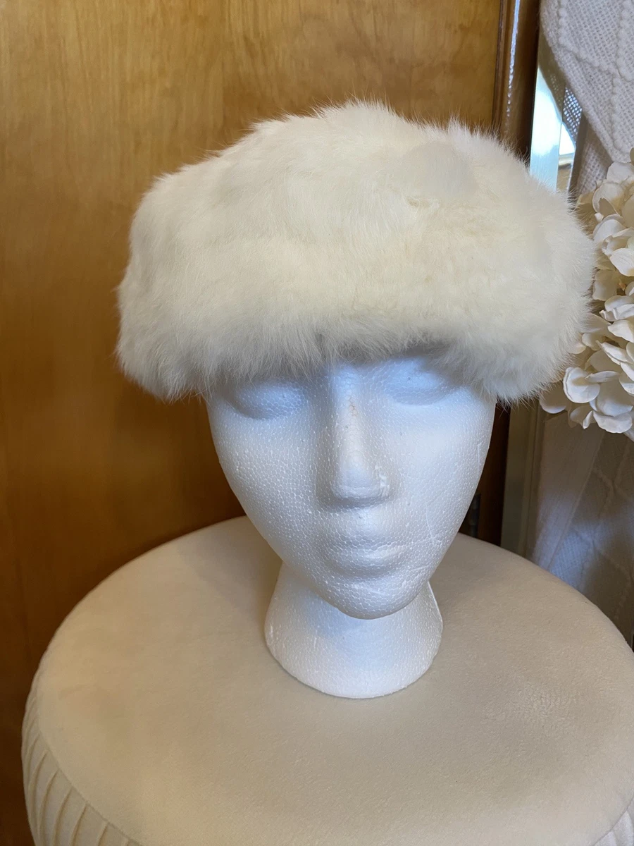 Fur Pillbox White Vintage Hats for Women | eBay display picture 3