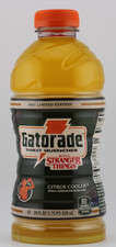 Sealed Gatorade Stranger Things 1987 Limited Edition Citrus Cooler Bottle 28 Oz