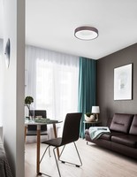 Nova Luce Rando Thin Led Deckenleuchte Kaffeebraun 30W Warmweiss 9X38Cm Dimmbar