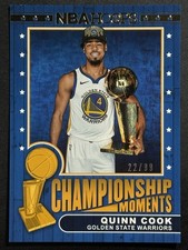 2018-19 Panini NBA Hoops Championship Moments Quinn Cook 22/99 #92 Warriors
