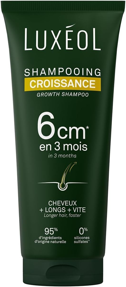 Shampoing Croissance Luxéol réparateur pour stopper la stagnation des cheveux courts