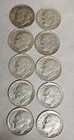 Lot of 10 - U.S. 90% Silver Roosevelt Dimes 1950-1959 PD+ S Mints $1 Face #26