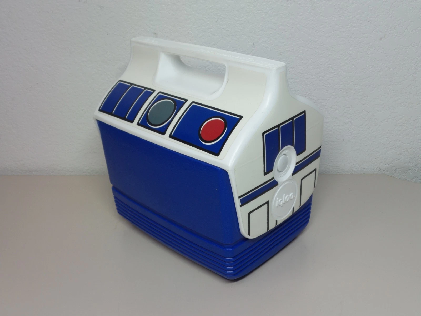 Vintage Igloo Playmate Pal Cooler Star Wars R2D2 7Qt 6L Blue LucasFilm LTD