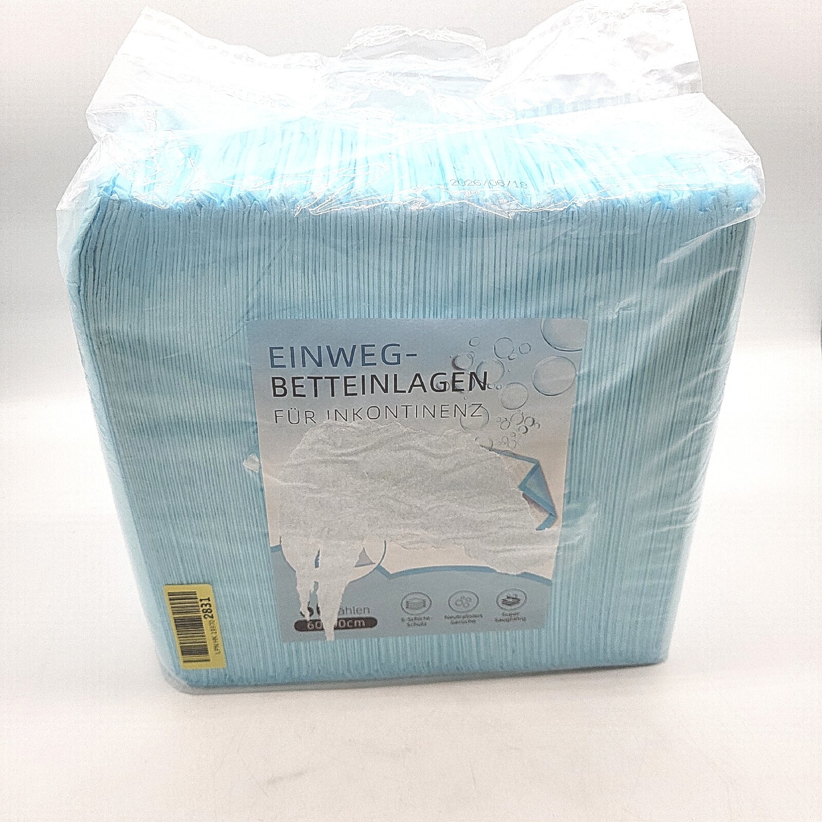 EasyVibe Wegwerf-Bettpads für Inkontinenz 60x90cm-60 Stück Betteinlagen
