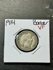 1914 Barber Silver Dime VF Very Fine Better Date Coin (Raw11562)